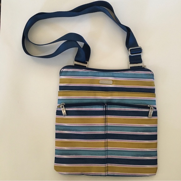 Baggallini Crossbody Horizon Purse Striped Zip Closure Adjustable Strap Bag NWOT - Picture 6 of 9